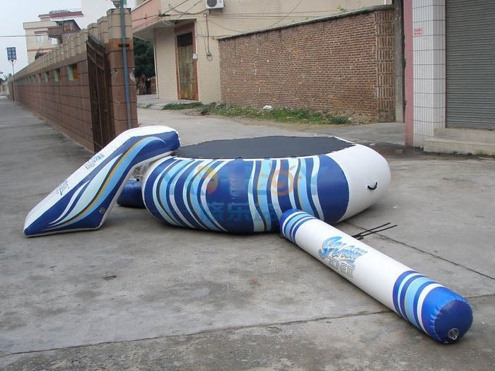 Inflatable Water Trampoline Combo With Slide
